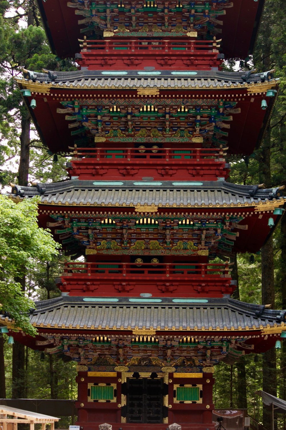 Una pagoda de cinco pisos en Toshogu.