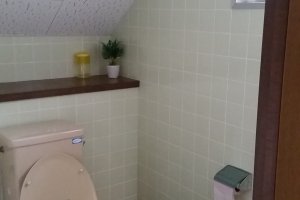 Toilet in the dorm room