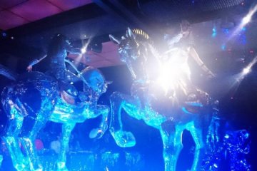 Robot Restaurant features their "lady knights in shining armor" who are literally riding on shining horses.