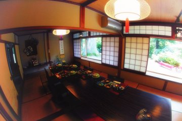 Dining room inside the restaurant