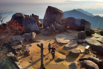 The view from the top of Mt. Misen on Miyajima Island is sublime