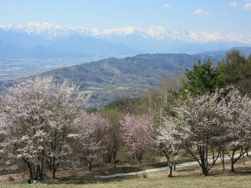 Вид на Японские Альпы из Азумино
