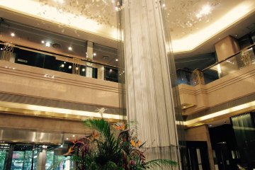 The enchanting lobby at the Hotel Metropolitan Sendai