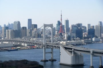 Вид на Токио из здания Nihon TV