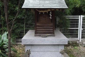 A miniature shrine at Asahi-jinja