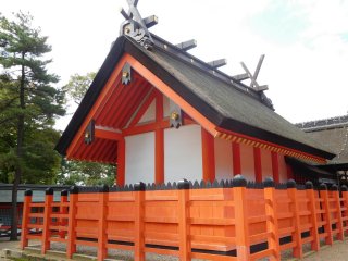 Mái tranh của đền Sumiyoshi Taisha