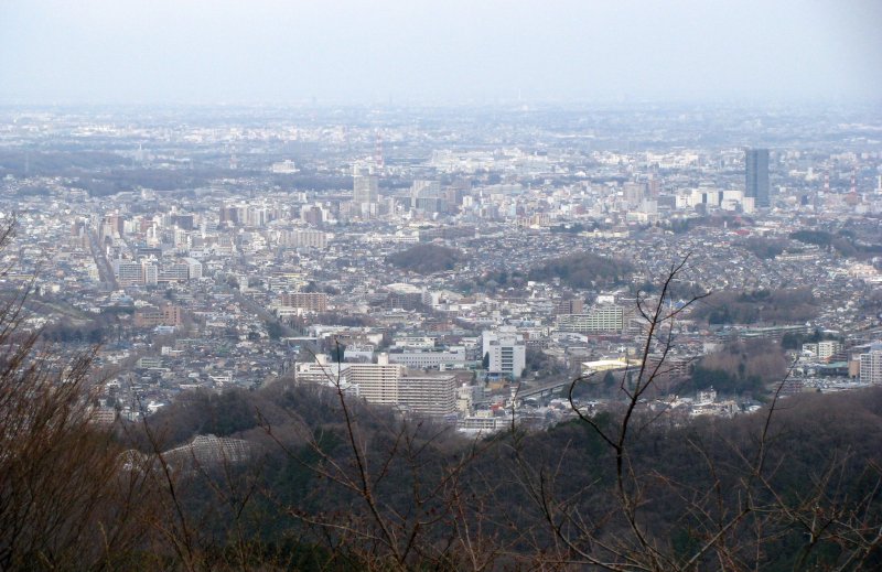 The view to Tokyo from Takaosan