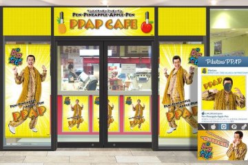 Shopfront in garish Pico Taro colours