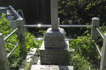 The grave of William Copeland and Umeko in the Yokohama Foreign Cemetery