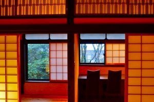 Sliding shoji doors with a great deal of Japanese atmosphere