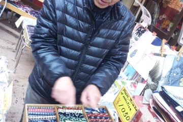 Omori-san is proud to be a part of the fabric of Asakusa