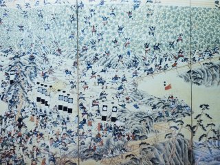A painting of the 17th Century Shimbara Rebellion