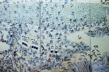 A painting of the 17th Century Shimbara Rebellion