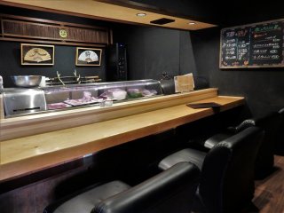 Sushi lovers can choose to sit at the counter