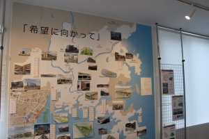 Wall map outlining urban planning projects for the future