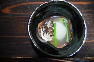 Nutritious food presented in simple yet elegant Japanese pottery