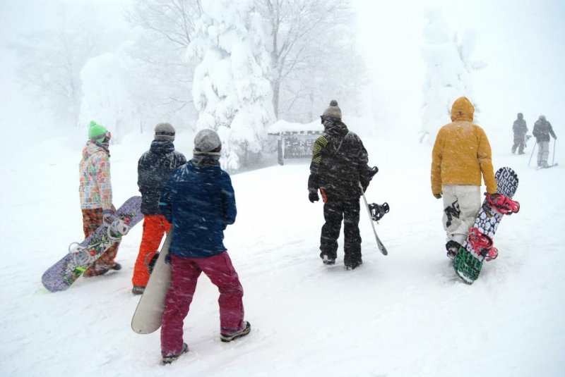 Zao Ski Resort is not just for skiing but it is also snow boarders' paradise