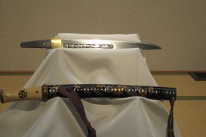 Swords displayed in museum