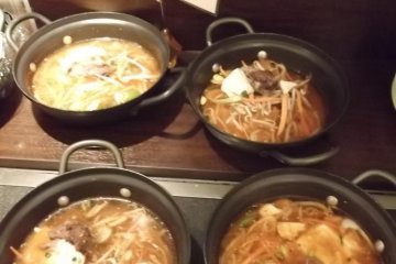 <p>Pre-prepared hotpots to heat up at your table</p>