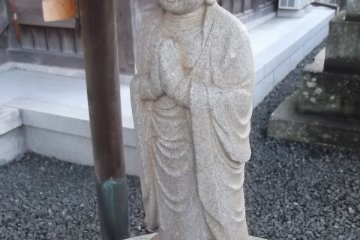 A more traditional Buddhist statue