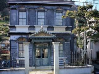 The facade of the Shiraishi Wataro Yokan. The building was built in the 1890s as a place where foreign specialists would feel at home.