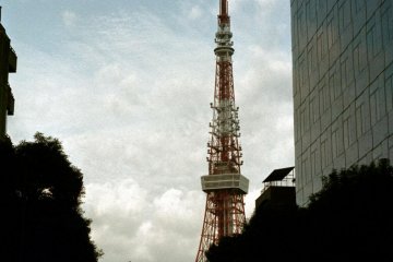 The Moon and Tokyo Tower