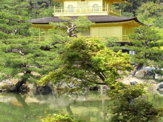 Pemandangan menarik Kuil Kinkakuji