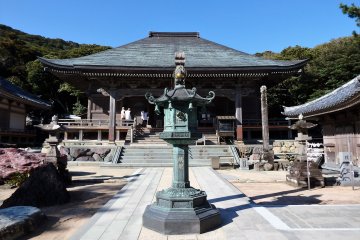 The temple was founded by Kobo Daishi in 822