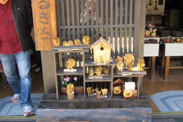 Wooden owls and other goods