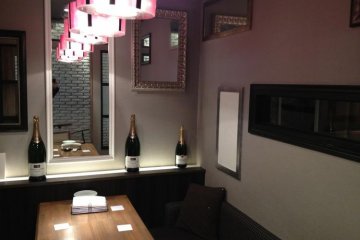 One of the private rooms available at Briccone