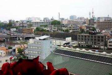 The view to Mito - I liked this small town in Japan
