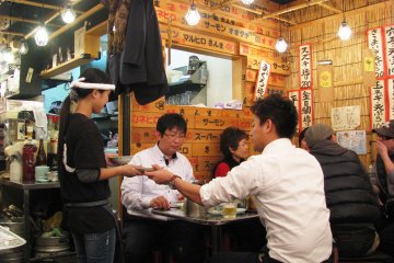 Cafes at night are rather lively and noisy, but cheerful