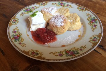 Should try scone and hand made jam