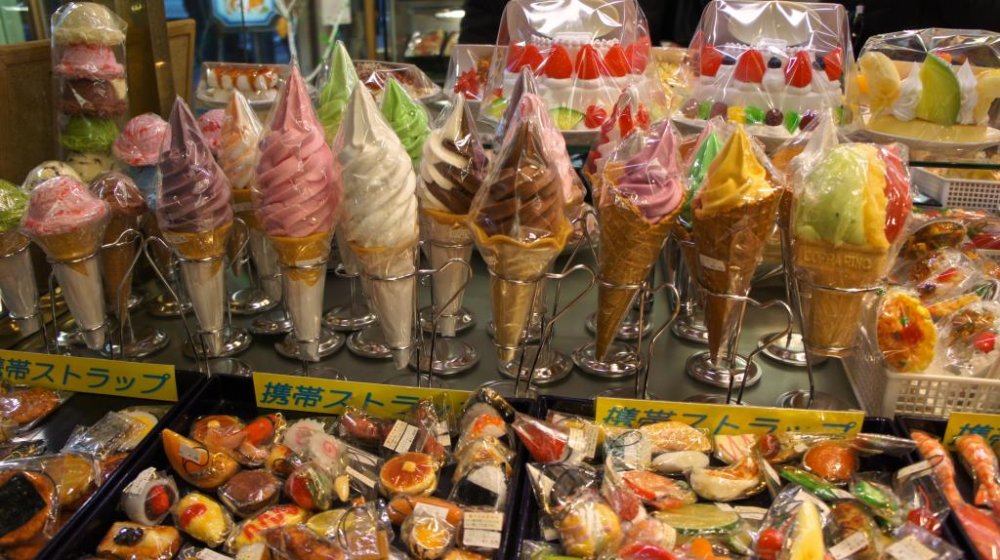 Delicious looking but fake icecream at Kappabashi