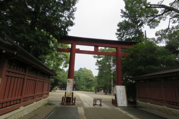 Entrance to Hikawa Jinja Shrine