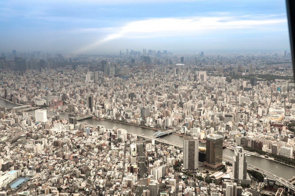 Quang cảnh từ tháp Tokyo 