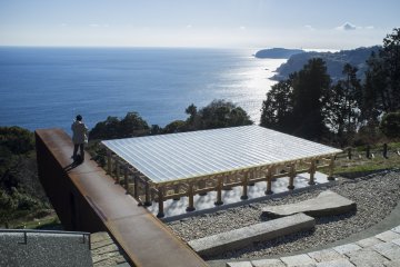The Optical Glass Stage overlooking Sagami Bay