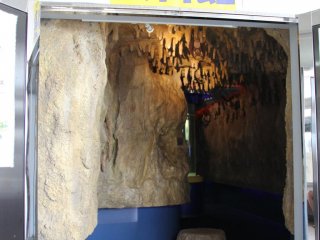 The entrance to the bat-themed cave