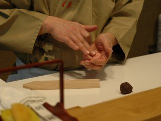 The mesmerizing process of shaping a cherry blossom.
