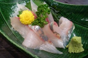 Only the freshest of sashimi...