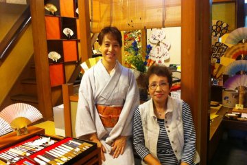 Hangesho Artisan Fan and Handicraft shop in Kyoto has been in the hands of the same family for many years