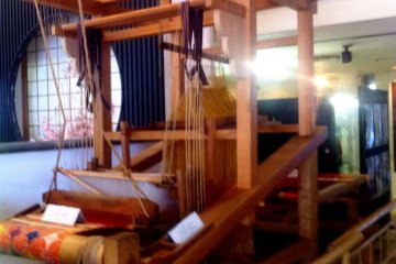Treasured Looms at the Nishijin Textile Center about 30 mins north west of Kyoto