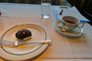 Rum Ball and Tea at the New Grand Hotel Cafe
