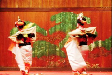 Swirling dancers of Kumamoto