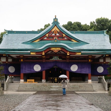 Hie Shrine on a Rainy Day