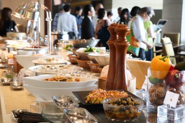 The Terrace offers a buffet with different cuisines
