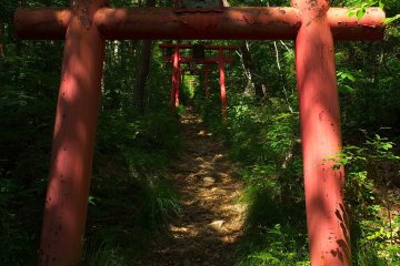 The beginning of the Chitoseyama trail
