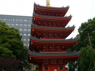 The five storied pagoda at Tochoji Temple