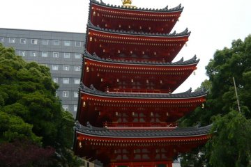 The five storied pagoda at Tochoji Temple