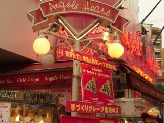 Angels Heart - one of the 2 famous crêpe shops in Takeshita Street.